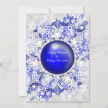 Azul de rendas cerâmicas de Grécia e floco de neve