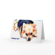 Cartão azul de sentimento