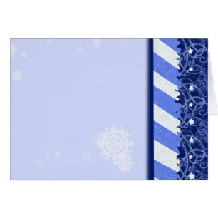 Cartão Azul do inverno