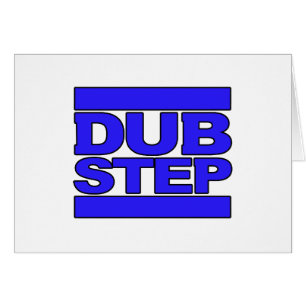 Cartão Azul do logotipo de DUBSTEP
