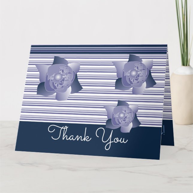 Cartão Azul escuro e claro (Frente)