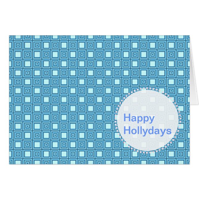 Cartão Azul Gráfico Branco (Frente Horizontal)