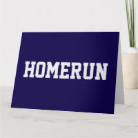 Azul Marinho Esportivo Texto Branco HOMERUN Parabé