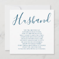 Azul Marinho Para o Meu Marido Poema da Esposa