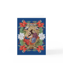 Cartão Azul Natividade