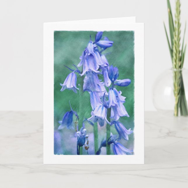 Cartão Azul no verde (Frente)