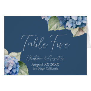 Cartão Azul-romântico Hidrocoloração Hidrológica Flores d
