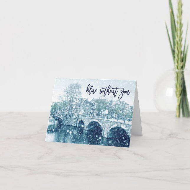 Cartão Azul sem você (Frente)