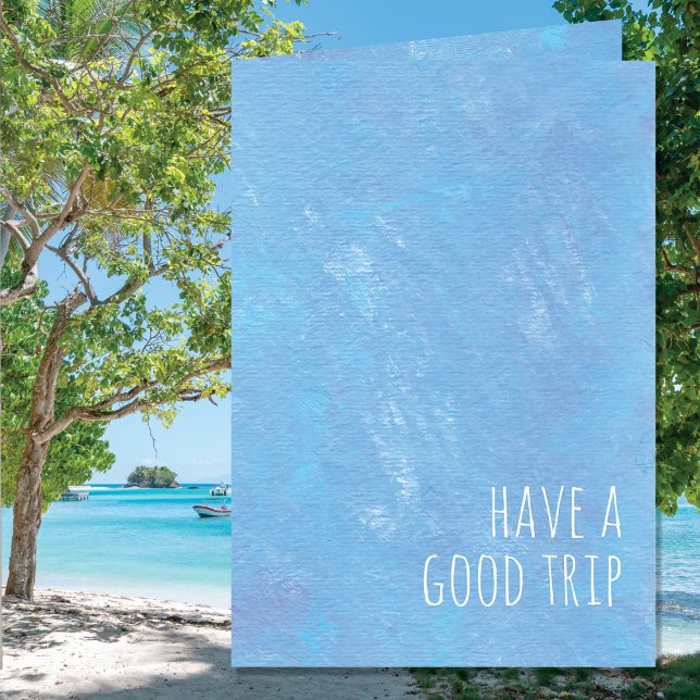 Cartão Azul Simples Tem Uma Boa Viagem Moderna (Criador carregado)