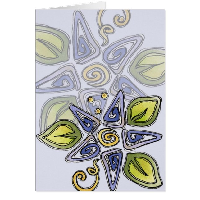 Cartão Azul Verão Delights (Frente)