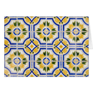 Cartão azulejo brilhante, Portugal