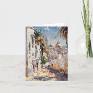 Cartão Azulejo impressionista de Tunes