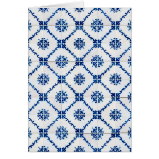 Cartão azulejos cerâmicos