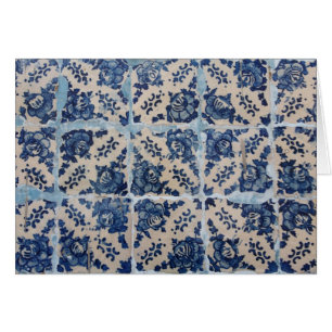Cartão Azulejos de Azulejo do português