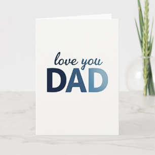 Cartão Azure Love You Dad