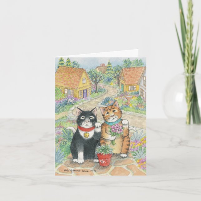 Cartão B & nota cortês do olá! de T #51 (Frente)