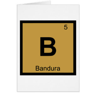 Cartão B - Símbolo da Tabela Periódica da Química Bandura