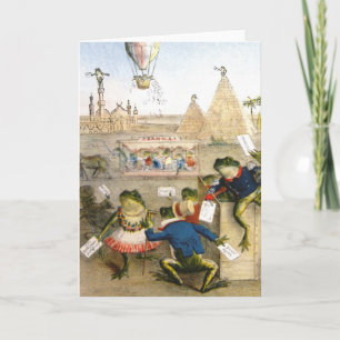 Cartão BA3G10461FAC01Z-Italian Frog News Scene 1 Art Card