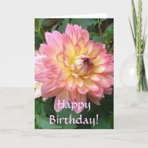 Cartão BA- Happy Birthday! Dahlia