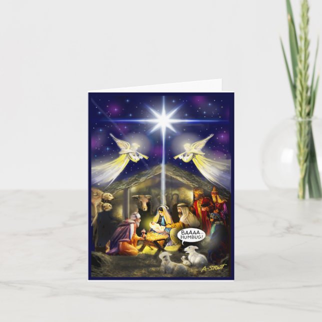 CARTÃO BAAA HUMBUG! - (Frente)