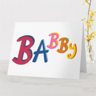 Cartão BABBY Black Country escreve New Baby Card
