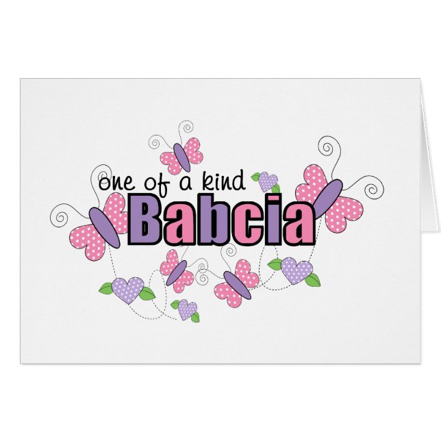 Cartão Babcia Única (Frente Horizontal)