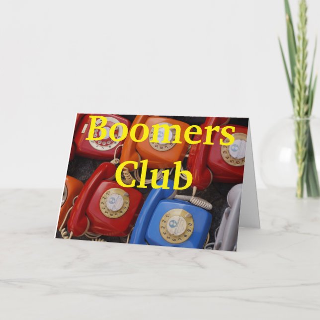 Cartão Baby Boomers (Frente)
