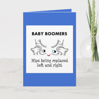 Cartão Baby Boomers - Hips sendo substituídos esquerda e