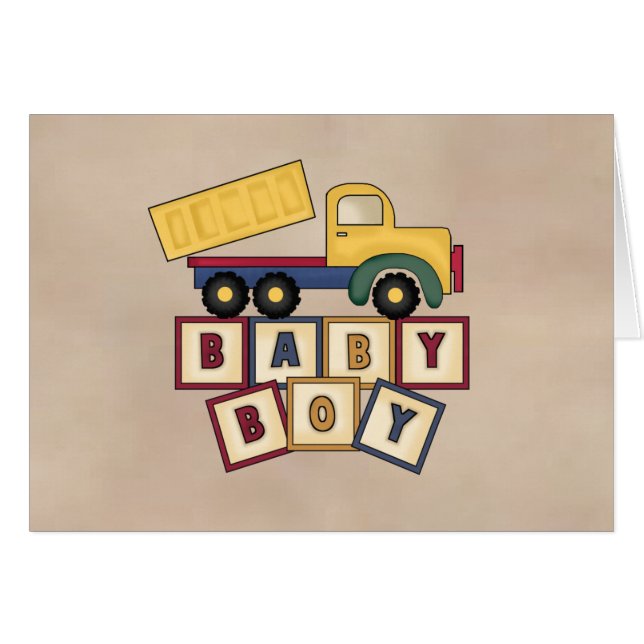 Cartão Baby Boy (Frente Horizontal)