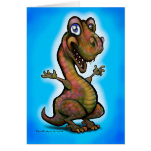 Cartão Baby Boy T-Rex