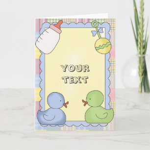 Cartão Baby Cards Shower, Congrats, Thank you, New Baby