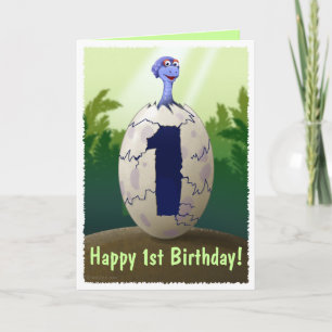 Cartão Baby Dinosaur Birthday Card