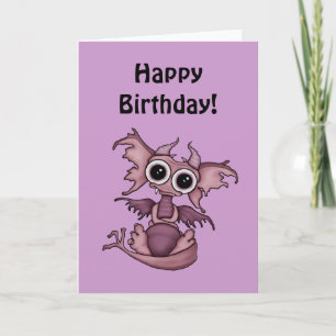 Cartão Baby Dragon Birthday Card