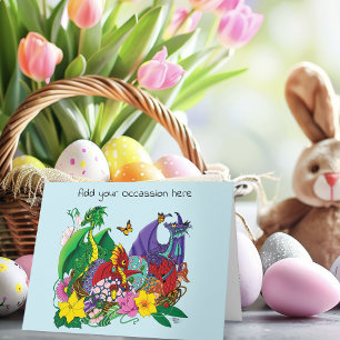 Cartão Baby Dragon Nest Fantasy