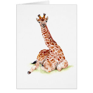 Cartão Baby Giraffe