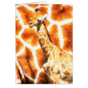 Cartão Baby Giraffe