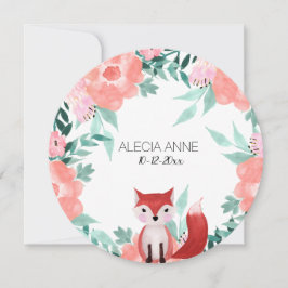 Cartão Baby Girl Milestone