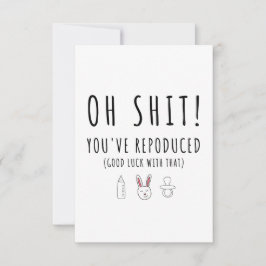 Cartão Baby Glückwunsch Karte zur Geburt - Reproduced