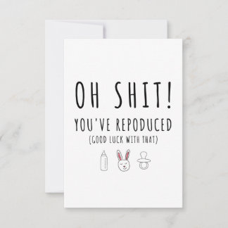 Cartão Baby Glückwunsch Karte zur Geburt - Reproduced