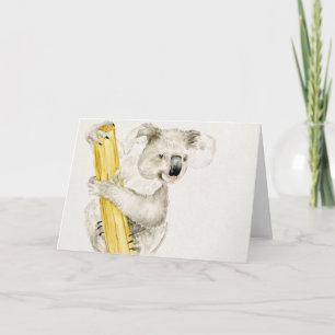 Cartão Baby Koala  Cute e Furry