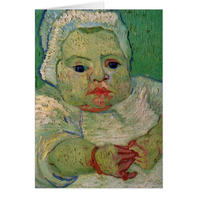 Cartão Baby Marcelle Roulin por Vincent van Gogh (Frente)
