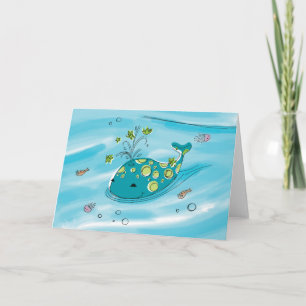 Cartão ‘baby max’ Willie-the-Whale Greeting Card