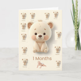 Cartão Baby Monthly Milestone Cards