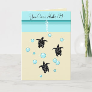 Cartão Baby Sea Turtle Greeting Card