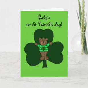 Cartão Baby's first St. Patrick's day