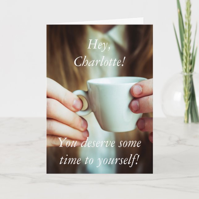 Cartão Babysitting do vale para as mães que (Frente)