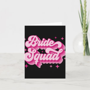 Cartão Bachelorett, Partido Bridal do Casamento Retro da
