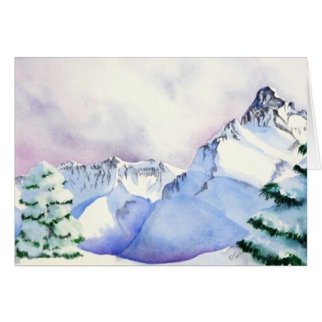 Cartão Bacia de negligência do menino do ianque do Mt. (Frente Horizontal)