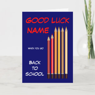 Cartão Back to school wishes