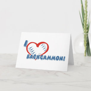 Cartão Backgammon greeting card